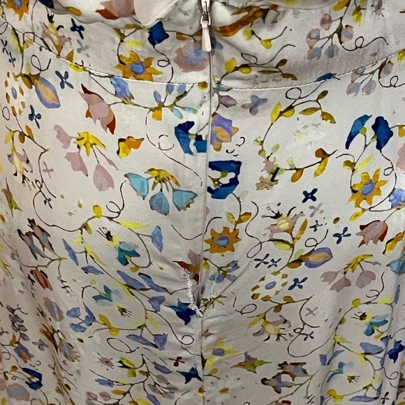 Cynthia Rowley Blush Pink Magic Garden Floral Flutter Sleeve Maxi Dress Size 14 - Picture 15 of 15